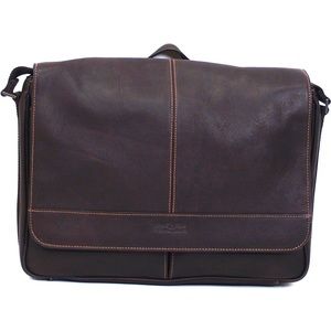 Kenneth Cole Reaction "Risky Business" Colombian Leather Crossbody Messenger Bag